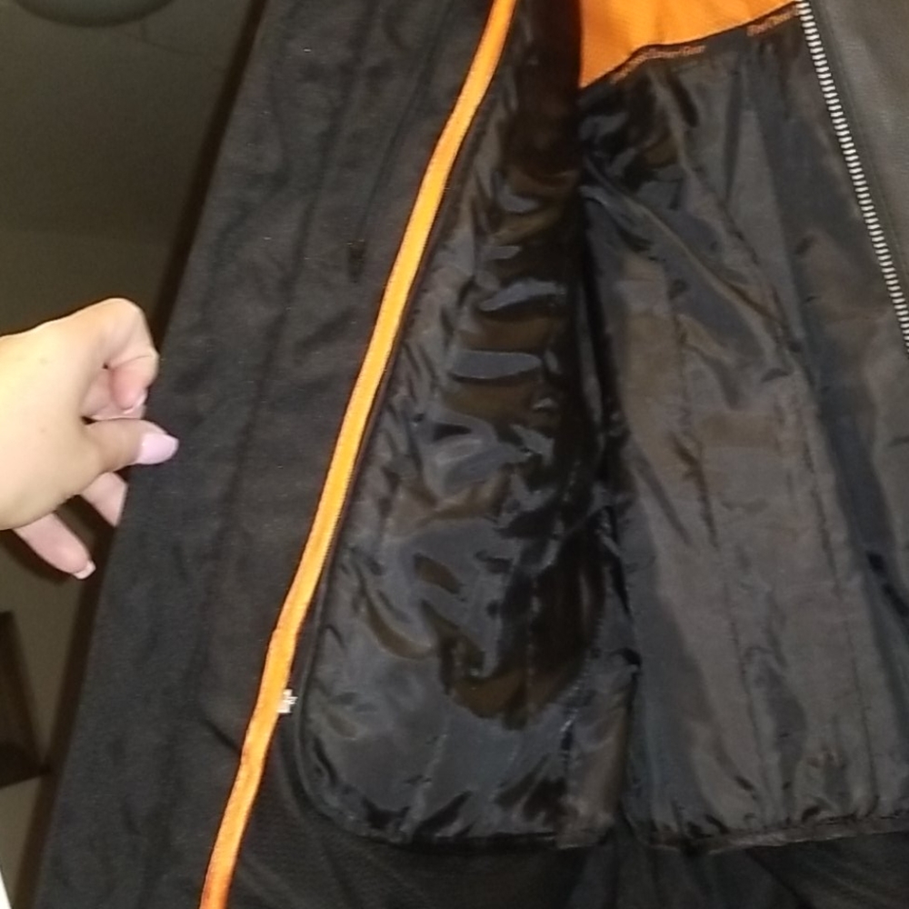 Heavy REAL LEATHER Riding jacket L - Picture 5 of 9